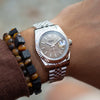 Seiko Datejust Mod Watch with Skeleton Back