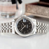 Seiko Mod Datejust watch with Black Arabic Dial